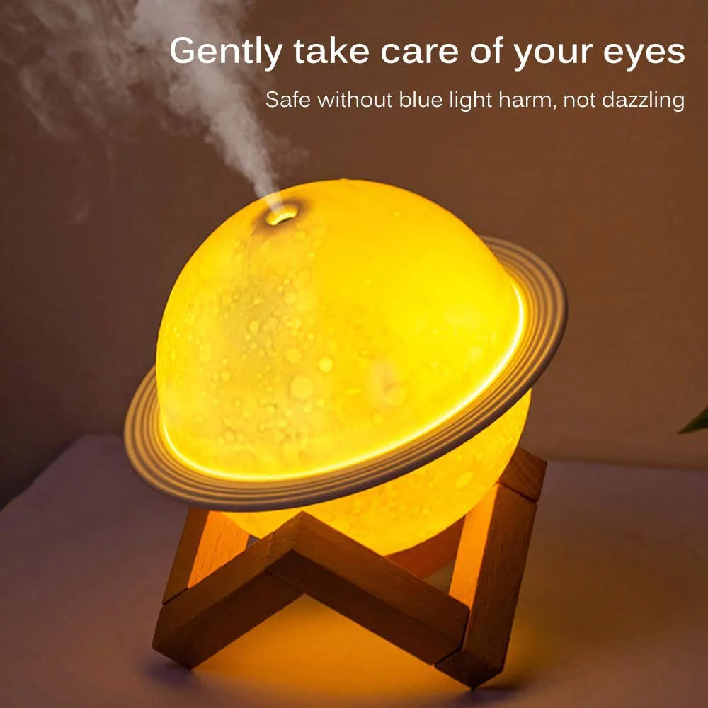 Moon Lamp Humidifier, 2 in 1 Moon Night Light & Humidifiers with USB Recharge 