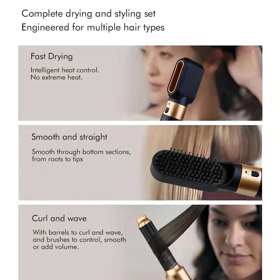 New Hair Dryer Multi Hair Styler 5 In1 Curling 