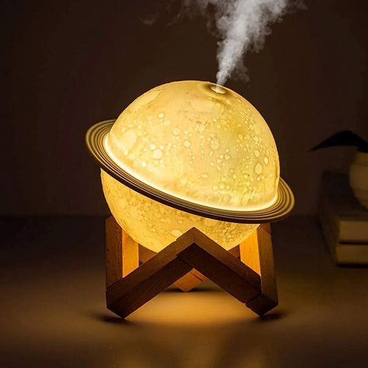 Moon Lamp Humidifier, 2 in 1 Moon Night Light & Humidifiers with USB Recharge 